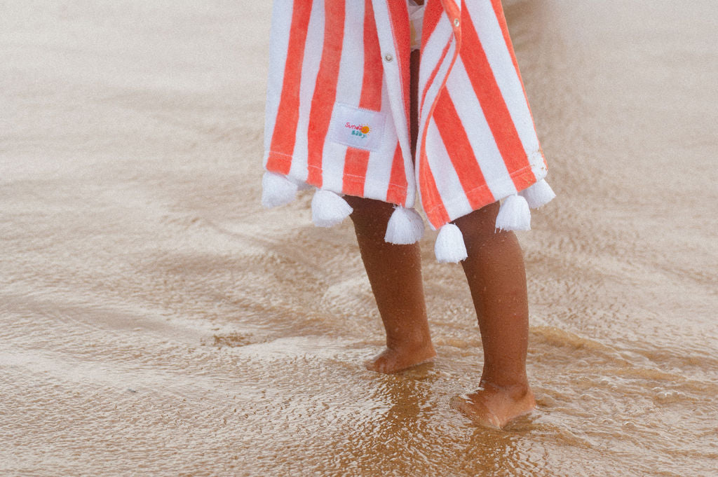 Sunday Baby Poncho - Corail