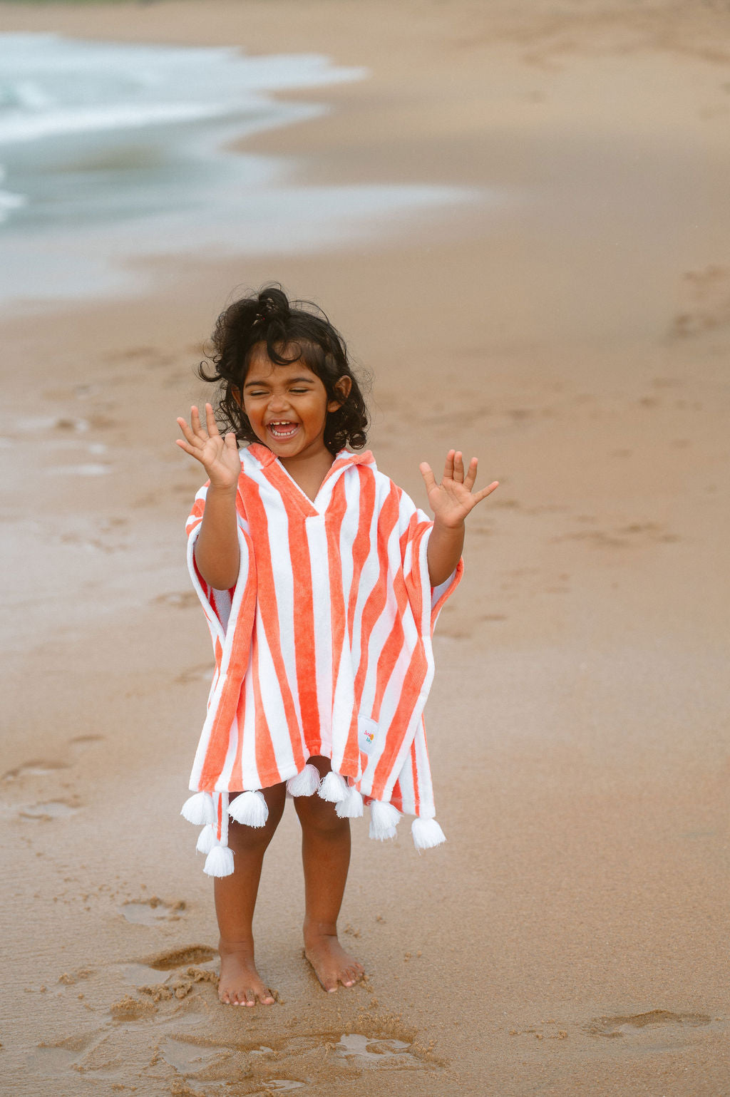 Sunday Baby Poncho - Corail