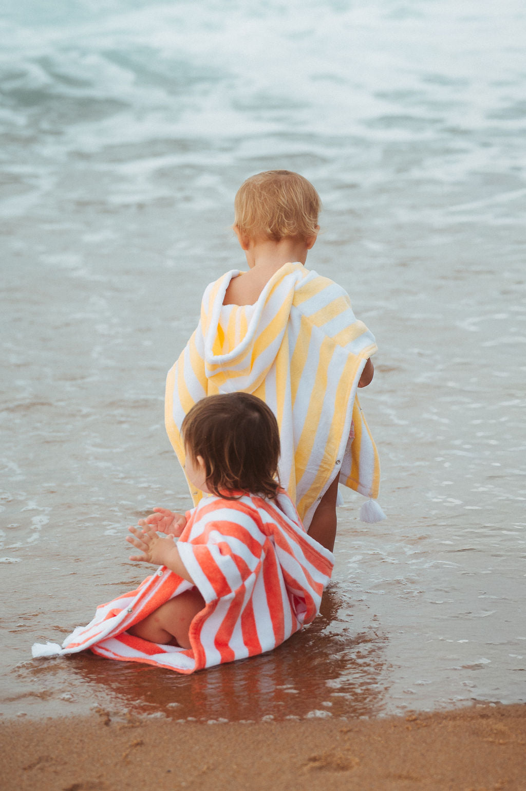 Sunday Baby Poncho - Corail