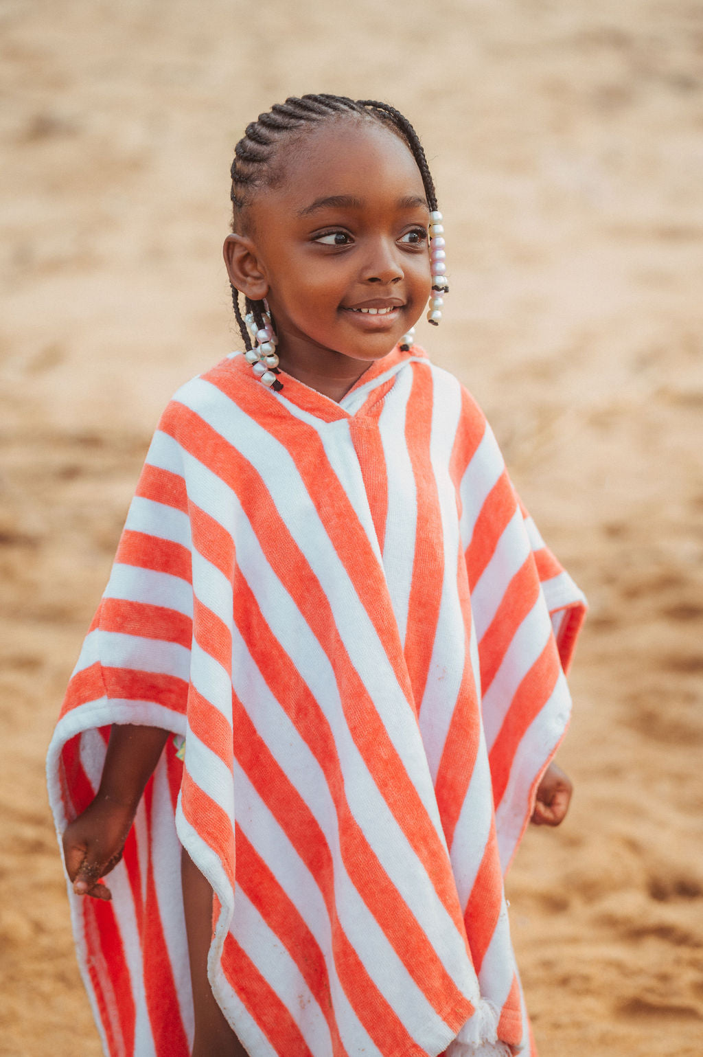 Sunday Baby Poncho - Corail