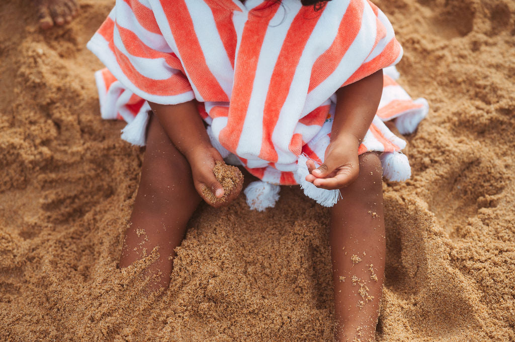 Sunday Baby Poncho - Corail