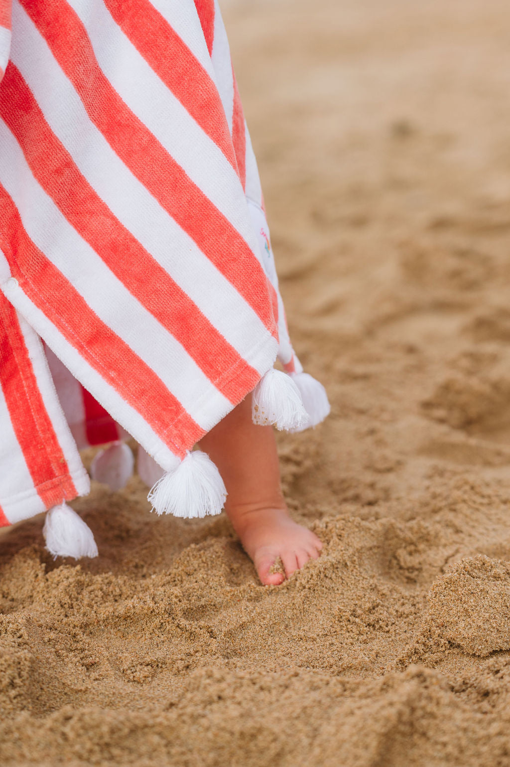 Sunday Baby Poncho - Corail